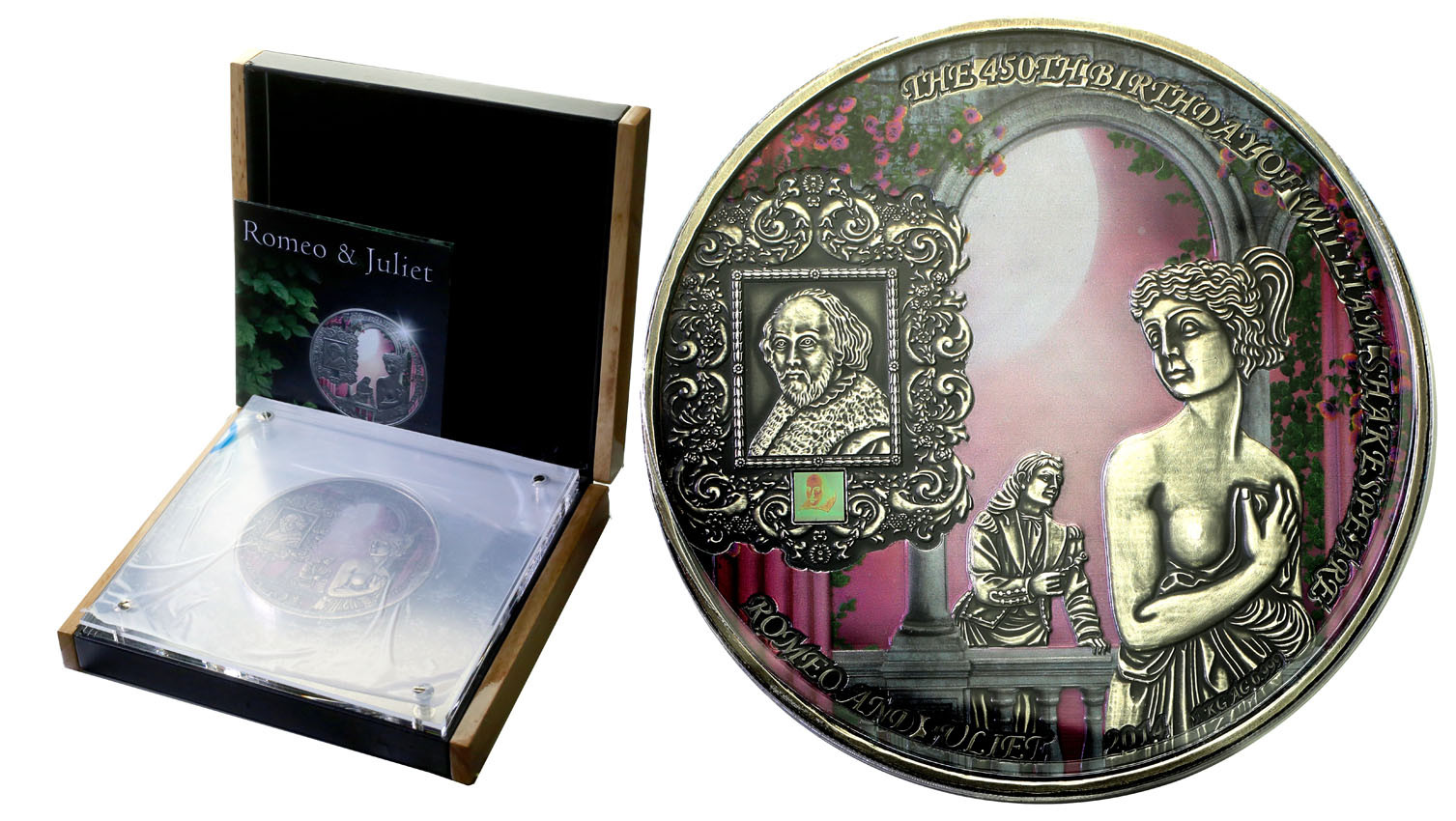 Benin. 10.000 franków 2014 Romeo i Julia - 1 kg Ag .999